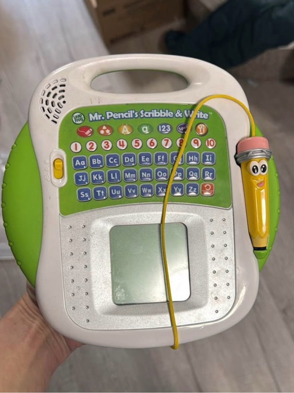 Mr. Pencil's Scribble & Write Kids Learning Tablet - Green/Yellow
